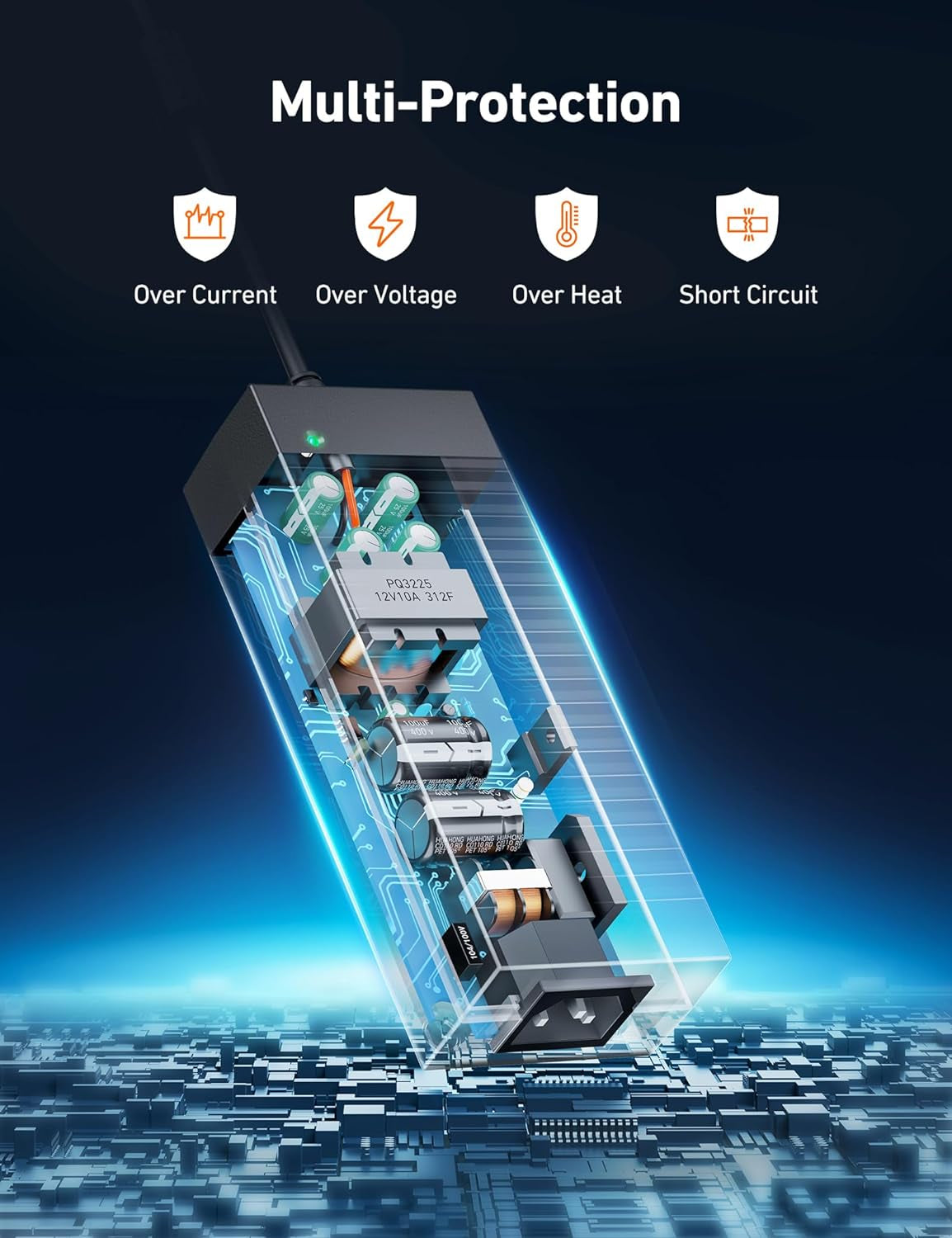 AC to DC Converter 10A/120W/7.78FT/110V To12V Converter, Car Cigarette Lighter Adapter, AC/DC Power Supply Adapter Transformer for Inflator, Car Refrigerator, and Other Car Devices AC to DC Converter 10A/120W/7.78FT/110V To12V Converter, Car Cigarette Lighter Adapter, AC/DC Power Supply Adapter Transformer for Inflator, Car Refrigerator, and Other Car Devices